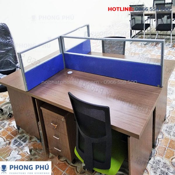 Vách ngăn bàn nỉ kính NK02